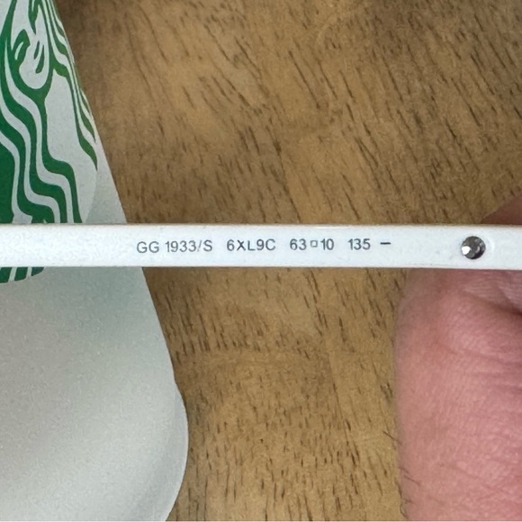 Gucci White Frame Gradient Lens Aviator Mens Sunglasses - Picture 11 of 12